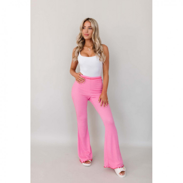 Flared Pink Trousers