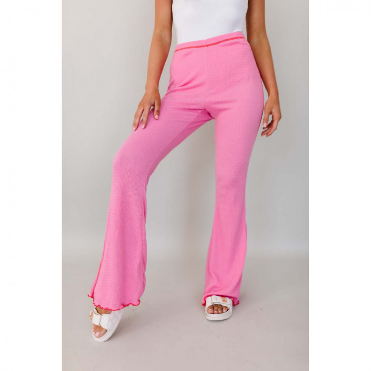 Flared Pink Trousers