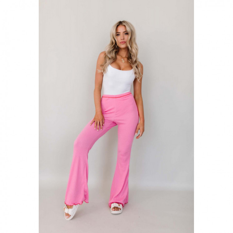 Flared Pink Trousers