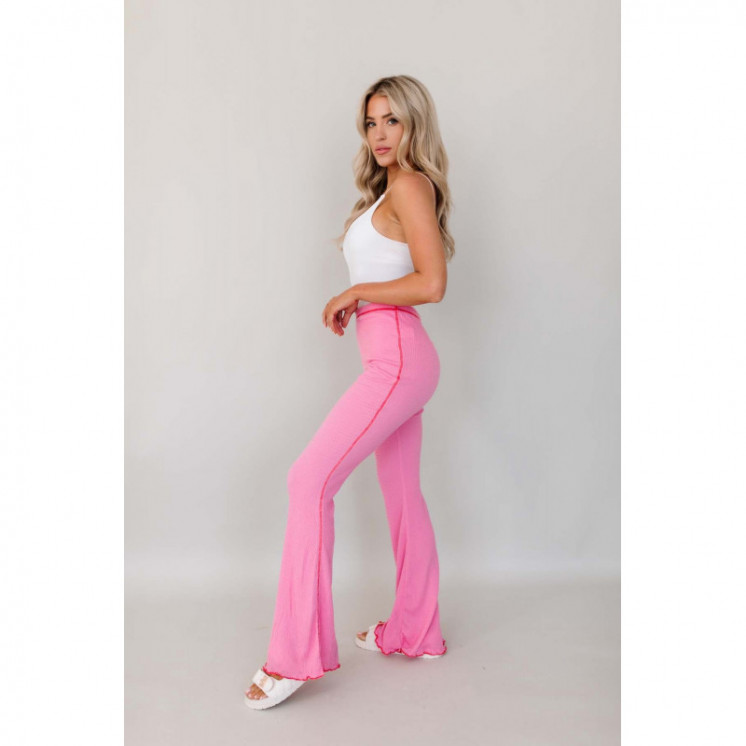 Flared Pink Trousers