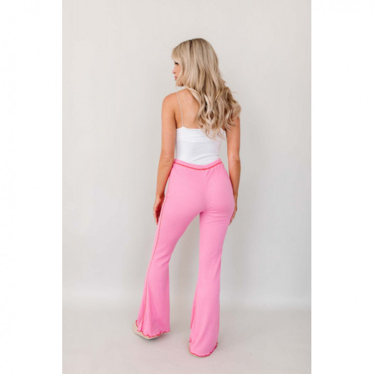 Flared Pink Trousers