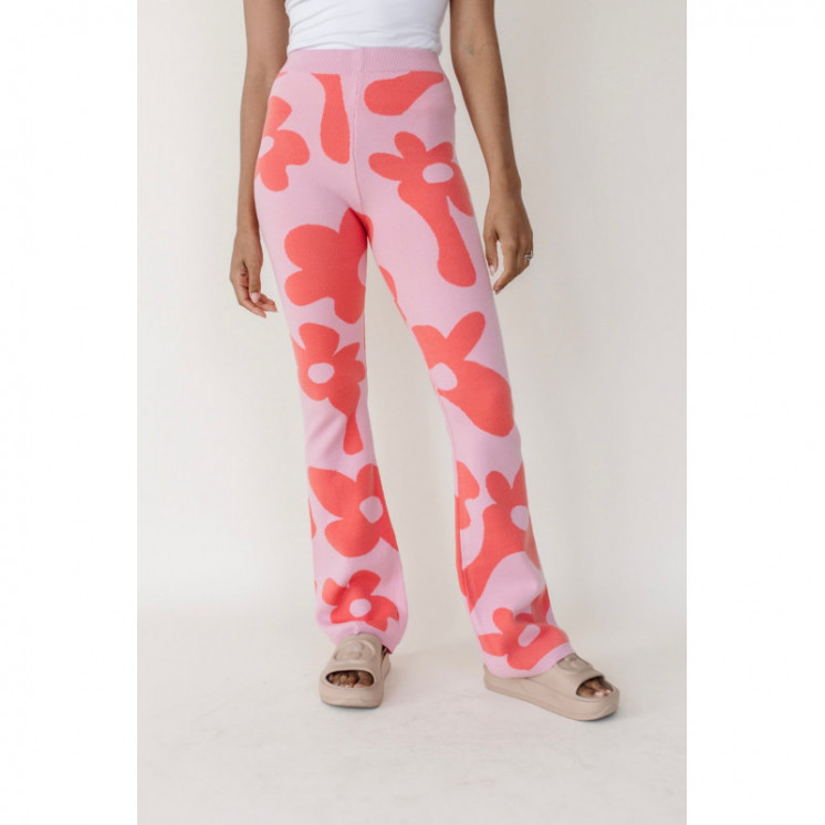 Floral Knitted Trousers