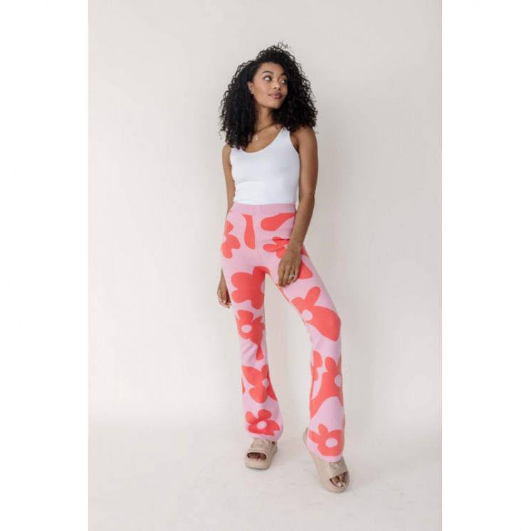 Floral Knitted Trousers