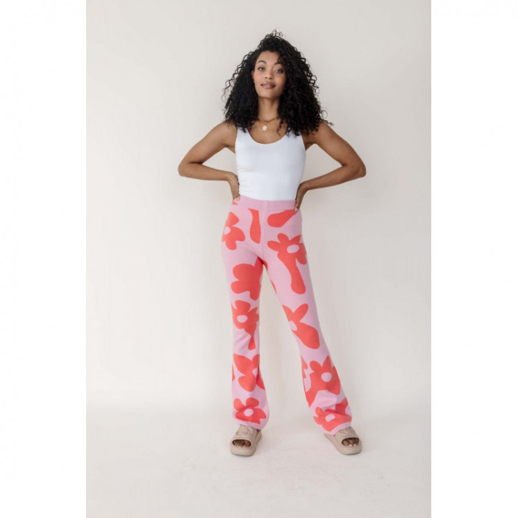 Floral Knitted Trousers