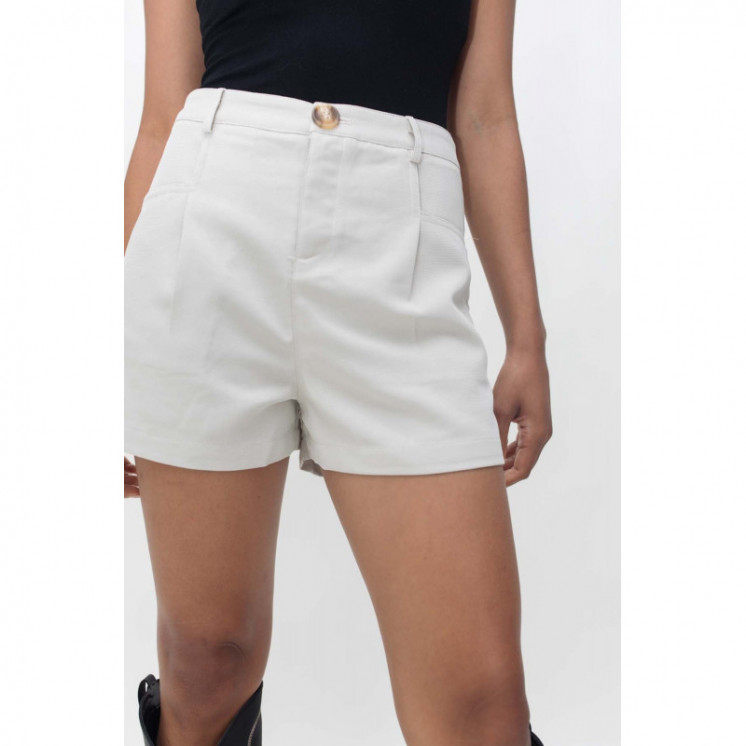 White Tailored Shorts