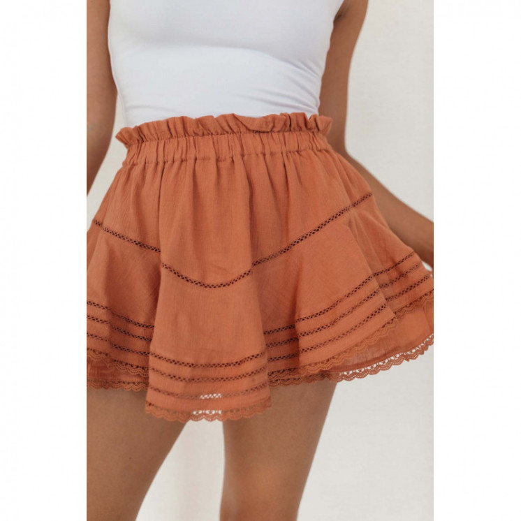 Orange Paperbag Skirt