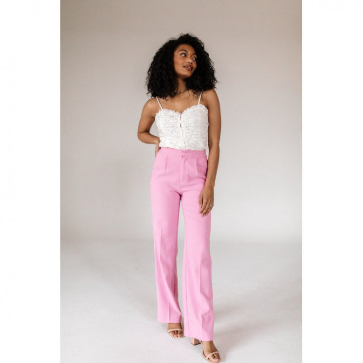 Pink Tailored Trousers