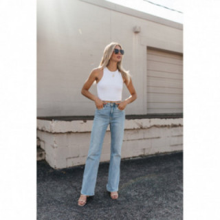 Wide Leg Light Wash Jeans