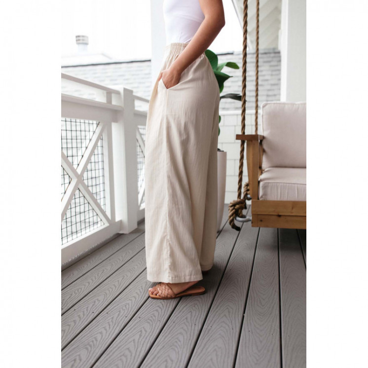 Wide Leg Linen Trousers