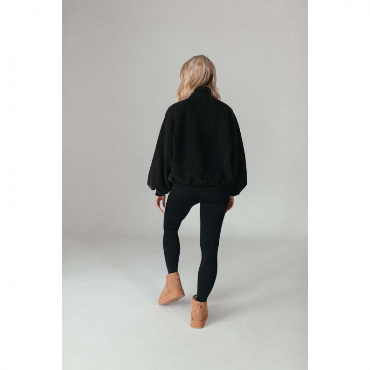 Black Buttoned Jumper